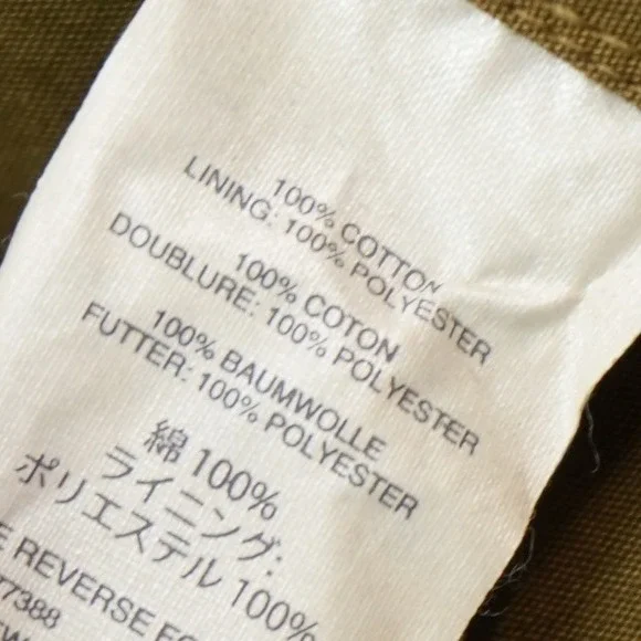 J. Crew M-65 Style Military Field Jacket in OD Green w/ built-in hood. - Picture 10 of 13